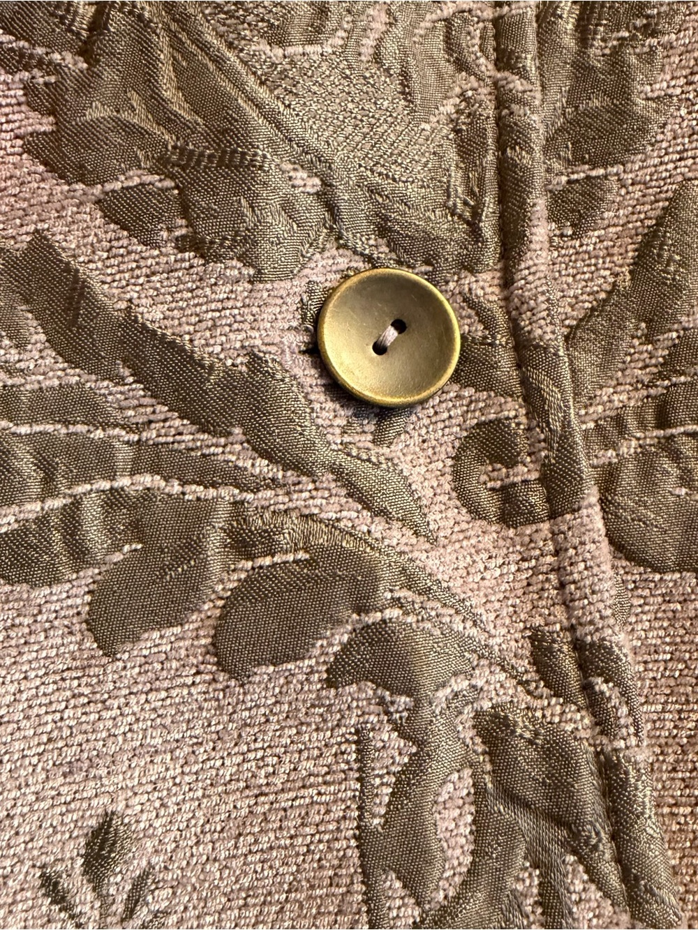 Leith Pink Floral Jacquard Overcoat with Side Slits - Picture 6 of 9